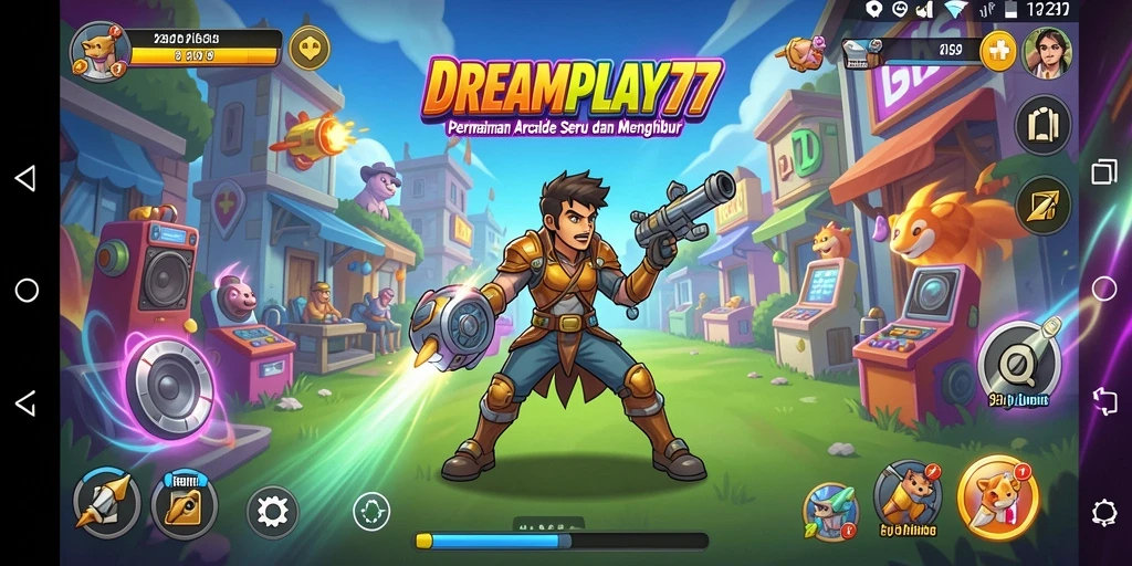 Screenshot menunjukkan gameplay menarik dari DREAMPLAY77 dengan aksi yang dinamis.