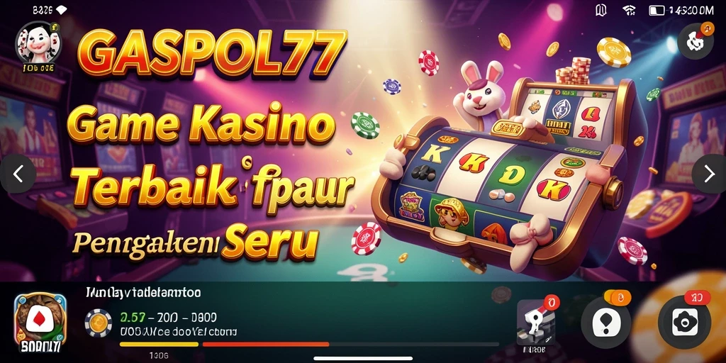 Screenshot Gaspol77 menampilkan pengalaman bermain Kasino yang menyenangkan.