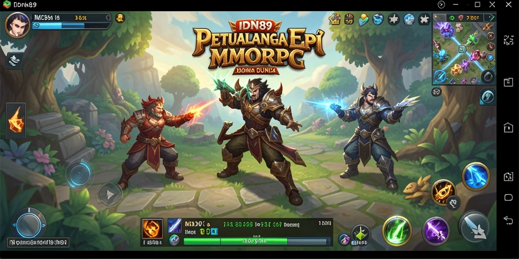 Gameplay seru di dunia fantasi MMORPG IDN89.
