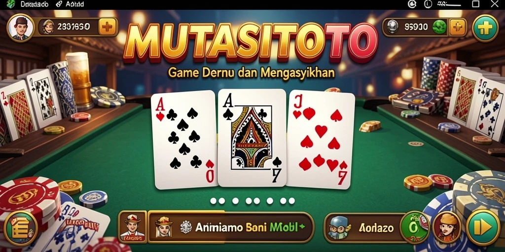 Screenshot tampilan permainan Domino yang seru di MUTASITOTO.