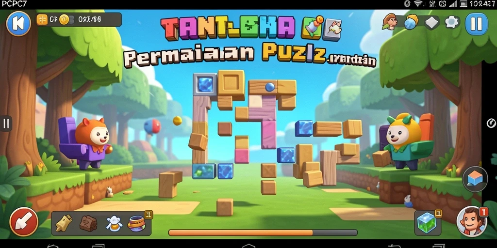 Tampilan gameplay PCPC7 yang seru dan penuh tantangan.
