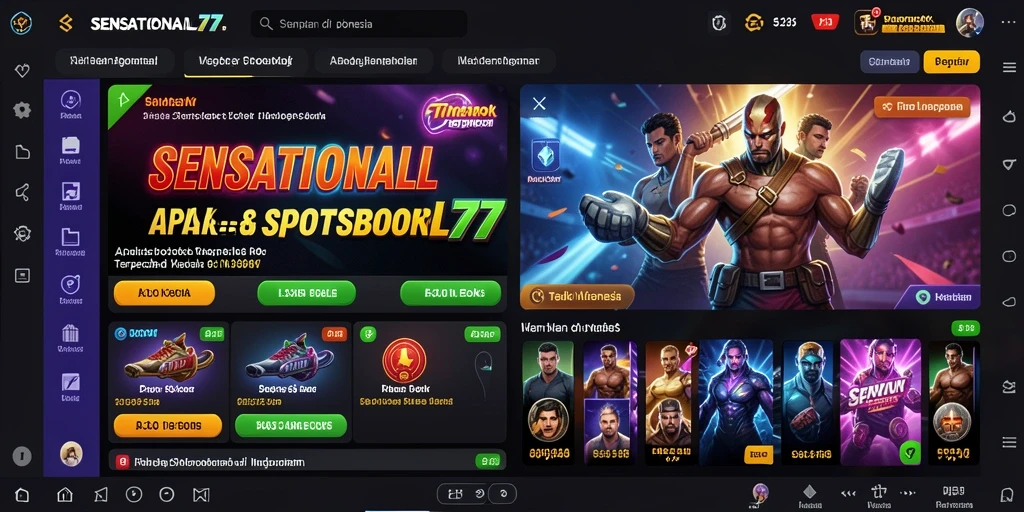 Tampilan gameplay dan taruhan real-time di SENSATIONAL77.