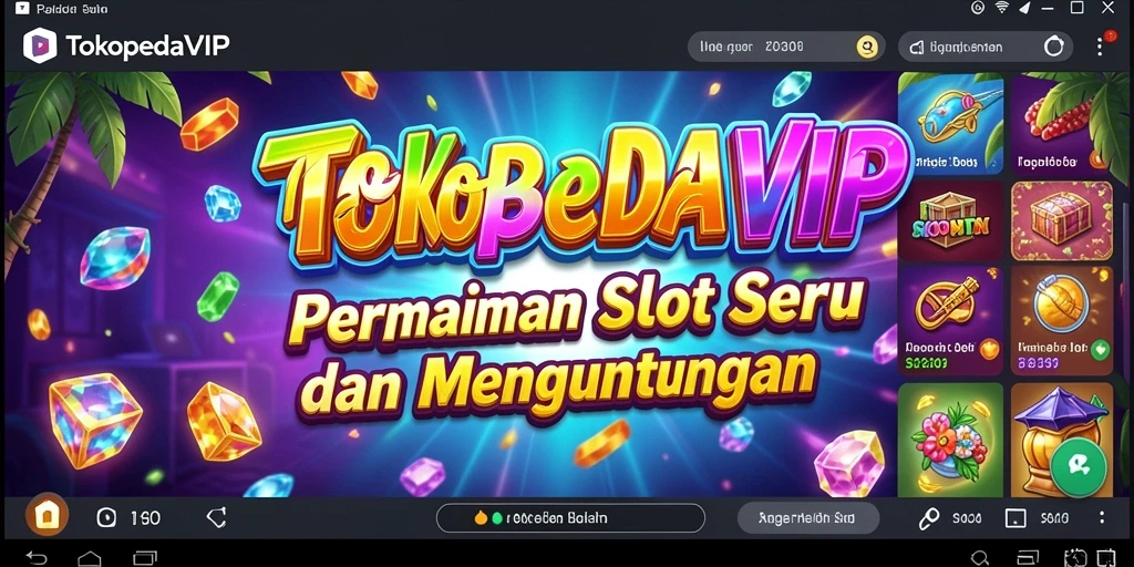 Tampilan gameplay seru dari TOKOPEDIAVIP yang menggugah semangat bermain.